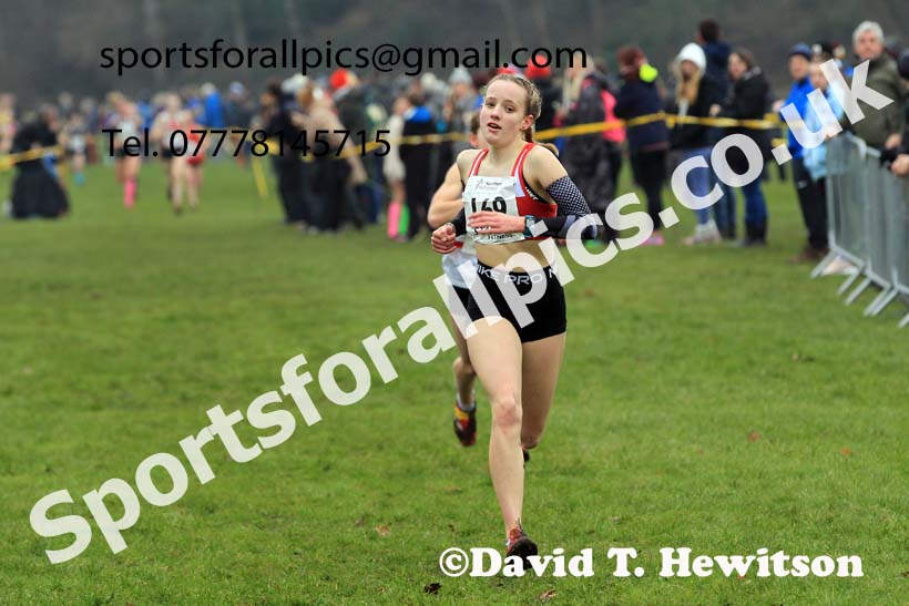 Girls Under-15s 2023 Northern Cross Country Champs., Witton Park, Blackburn. Photo: David T. Hewitson/Sports for All Pics
